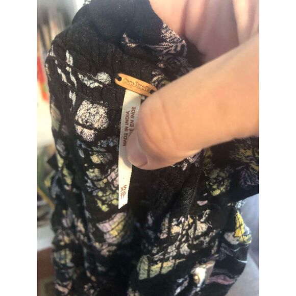 Free People Isla Midi Floral Boho Ruffled Sundress, size XS - Picture 4 of 5